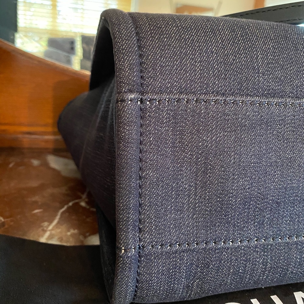Chanel Deauville Denim Blue Medium MM Tote - Picture 7 of 14
